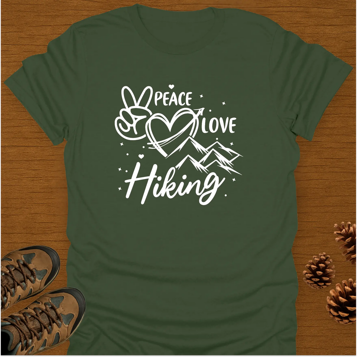 PEACE LOVE HIKING T-Shirt