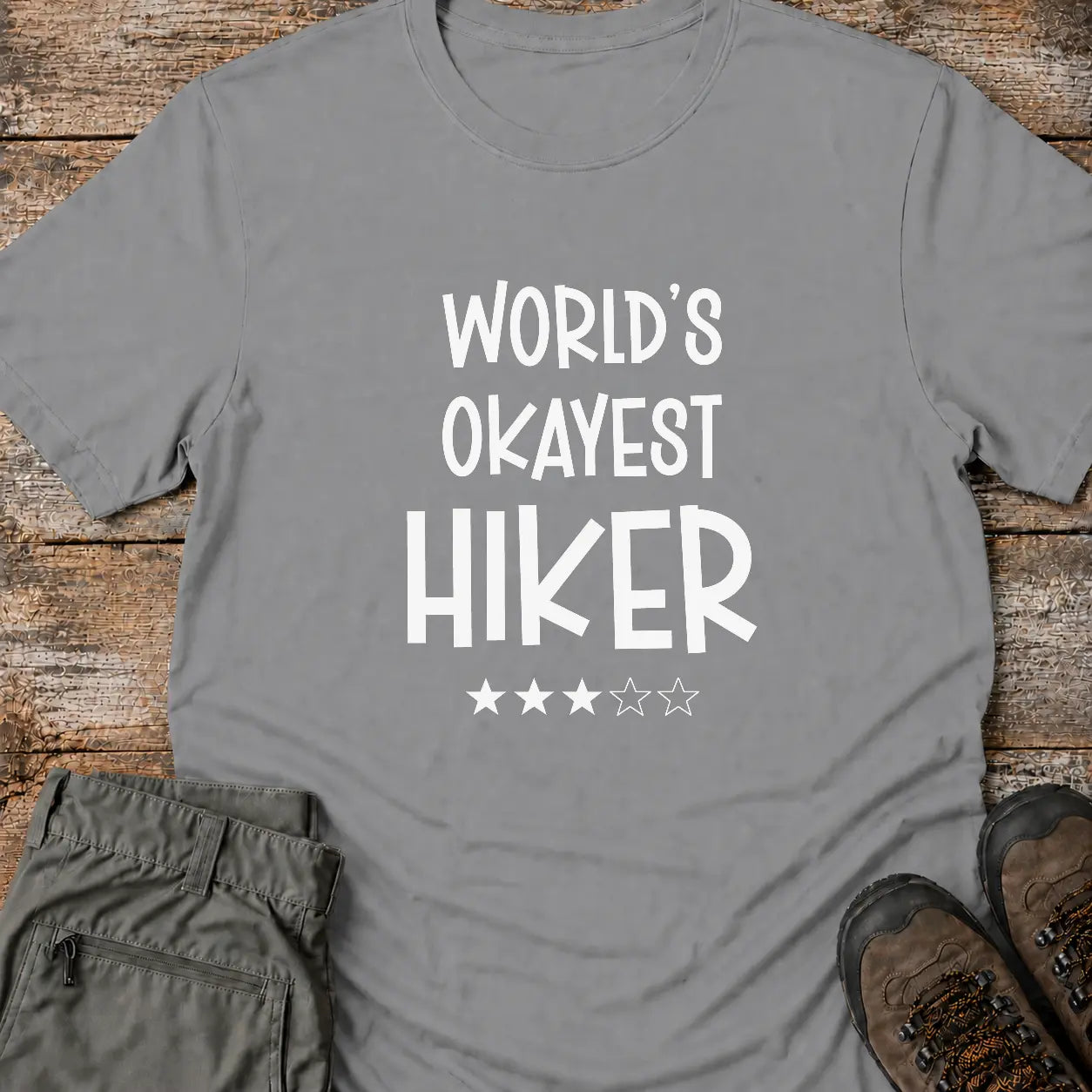 WORLD'S OKAYEST HIKER* T-Shirt
