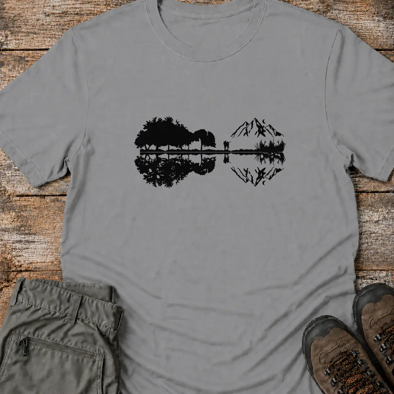 GUITAR AND MOUNTAIN T-Shirt