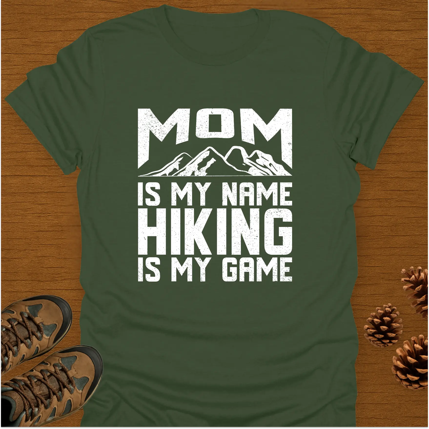 MOM HIKING HIKING  T-Shirt