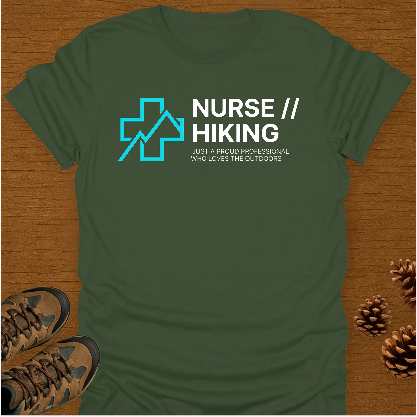 NURSE HIKING. T-Shirt