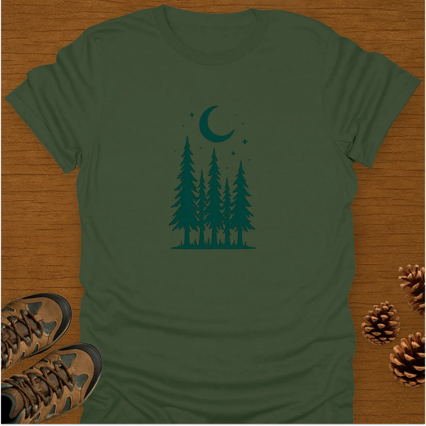 PINE TREE AND MOON T-Shirt