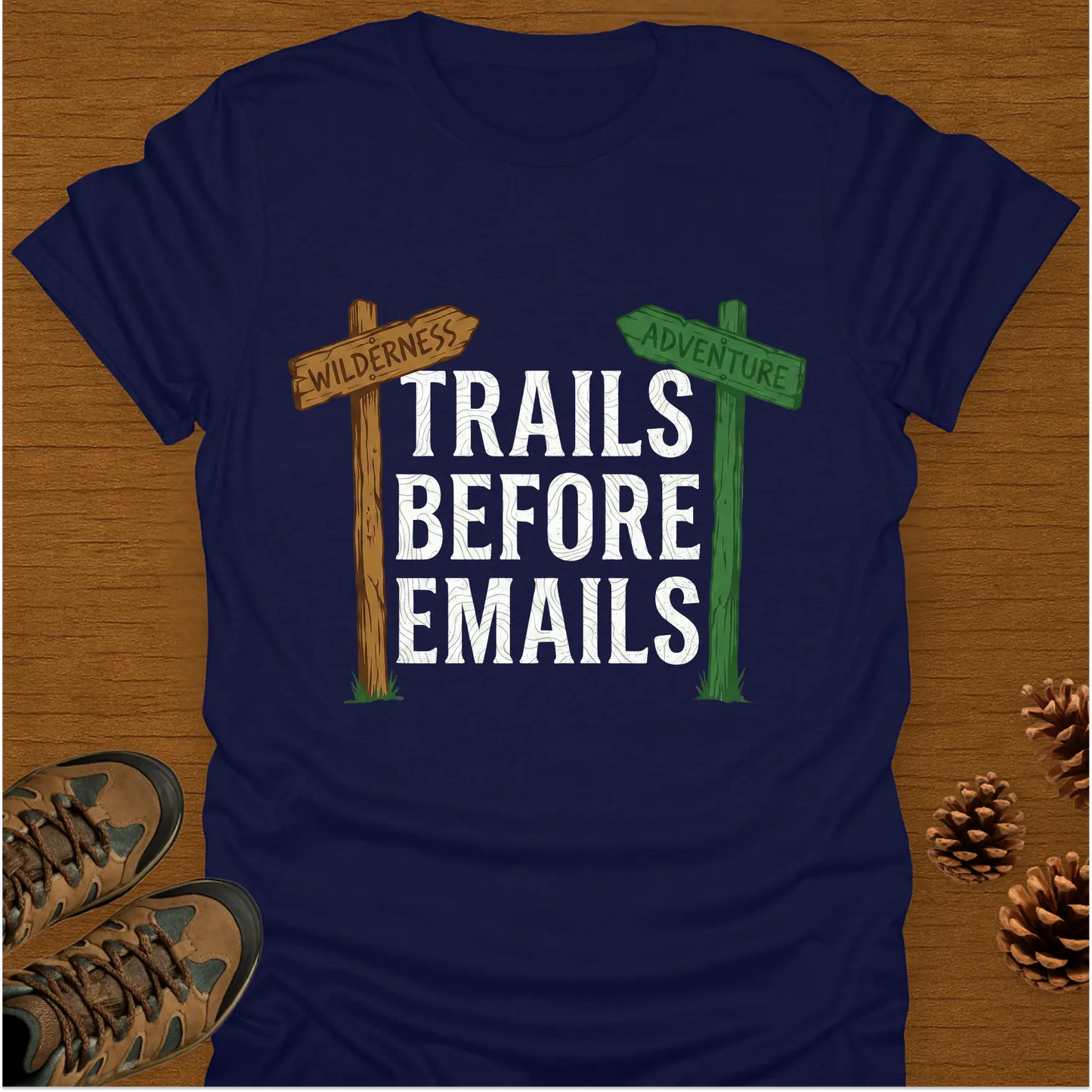 TRAILS BEFORE EMAILS T-Shirt