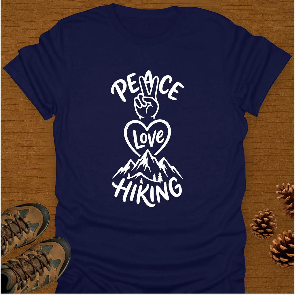 PEACE LOVE HIKING SIGN T-Shirt