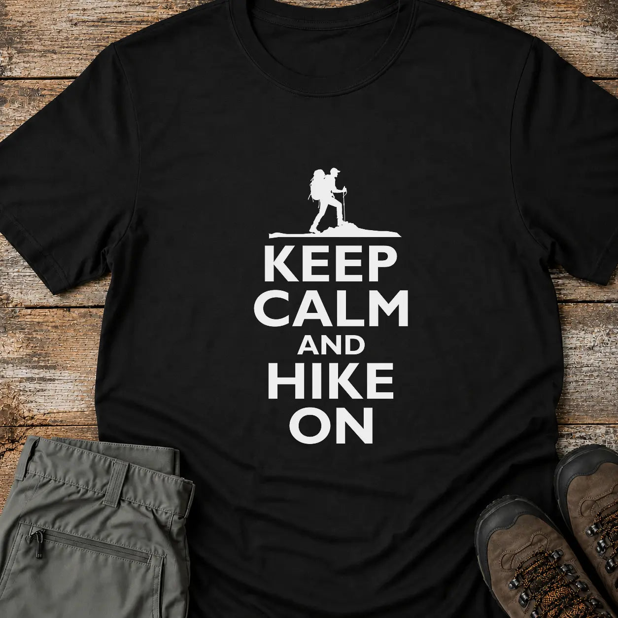 KEEP CALM AND HIKE ON T-Shirt