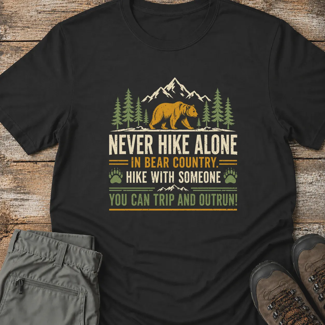 NEVER HIKE ALONE T-Shirt
