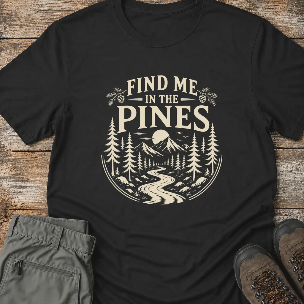 FIND ME IN THE PINES T‑Shirt
