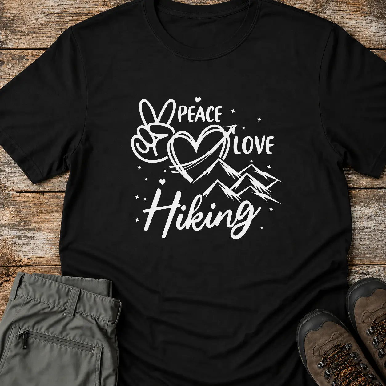 PEACE LOVE HIKING T-Shirt