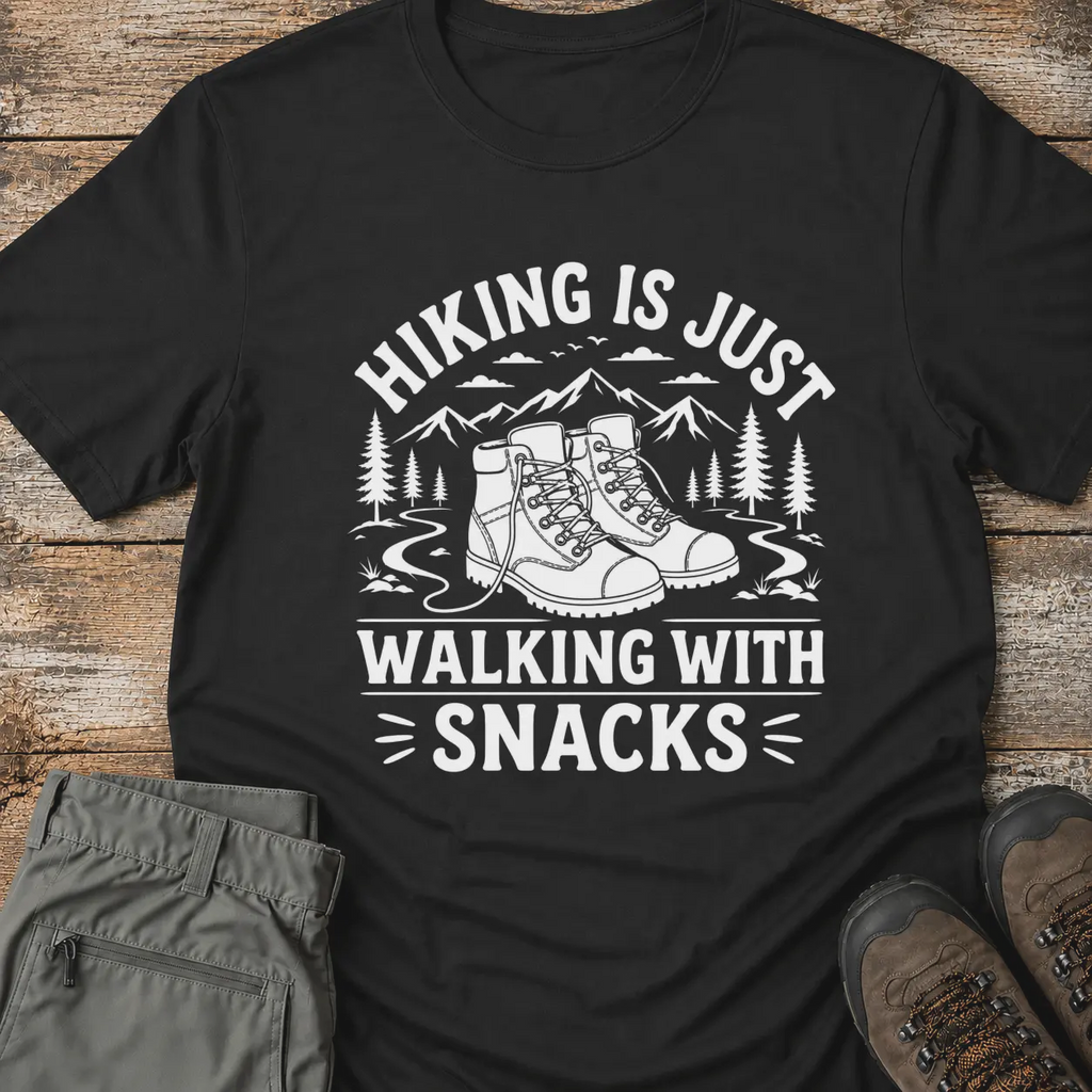 HIKING IS JUST WALKING T-Shirt