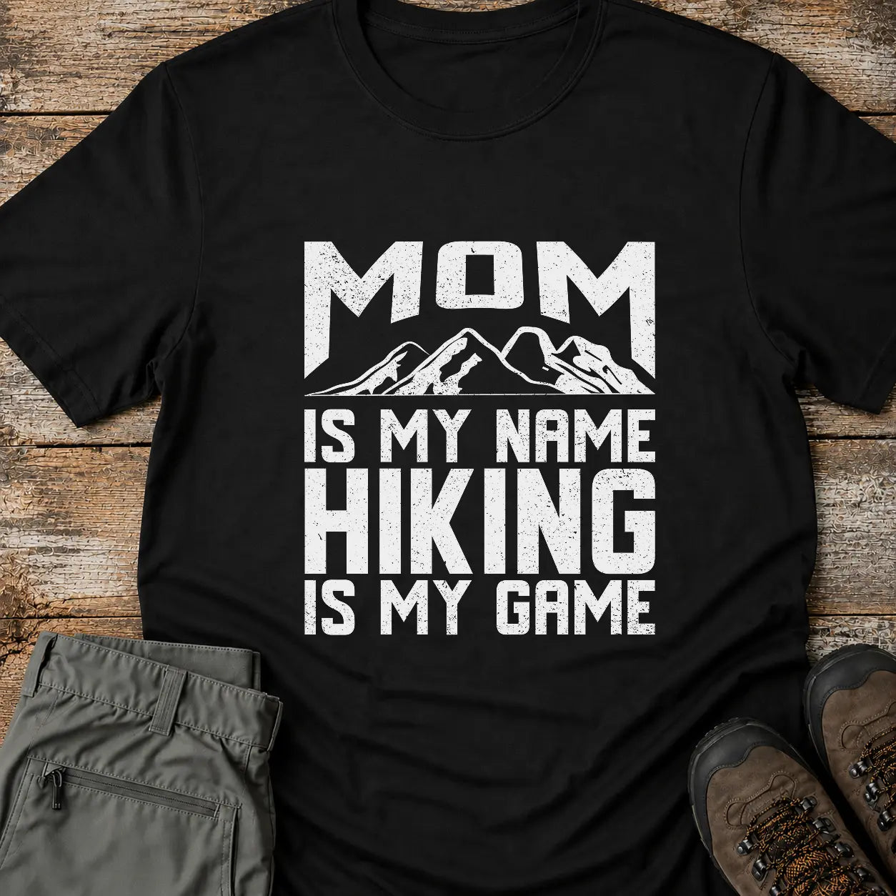 MOM HIKING HIKING  T-Shirt