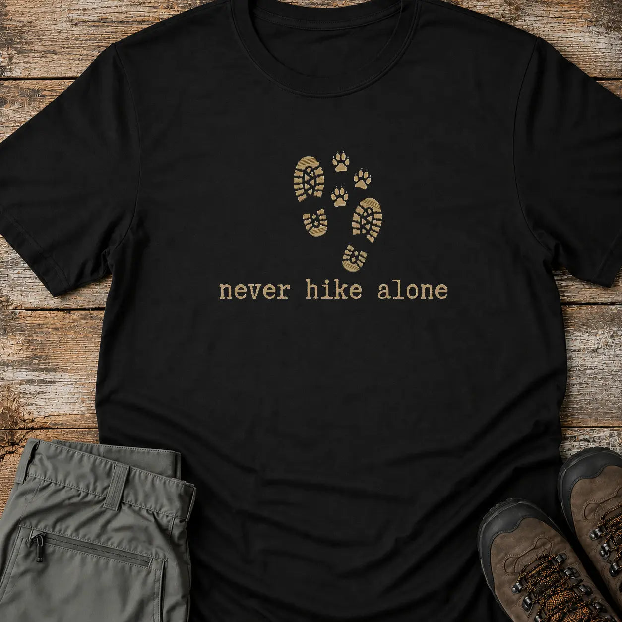 NEVER HIKE ALONE T-Shirt