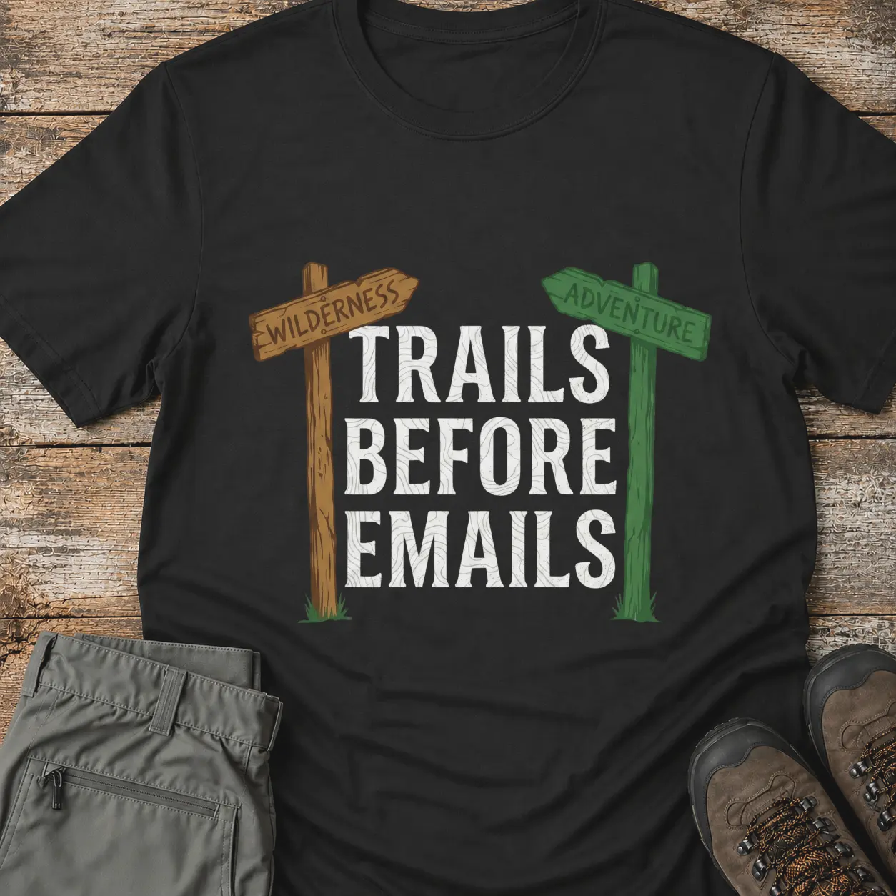 TRAILS BEFORE EMAILS T-Shirt