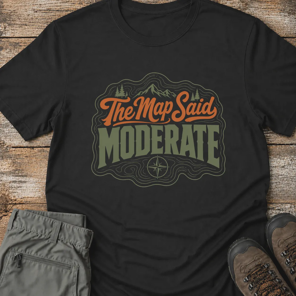 THE MAP SAID MODERATE T‑Shirt