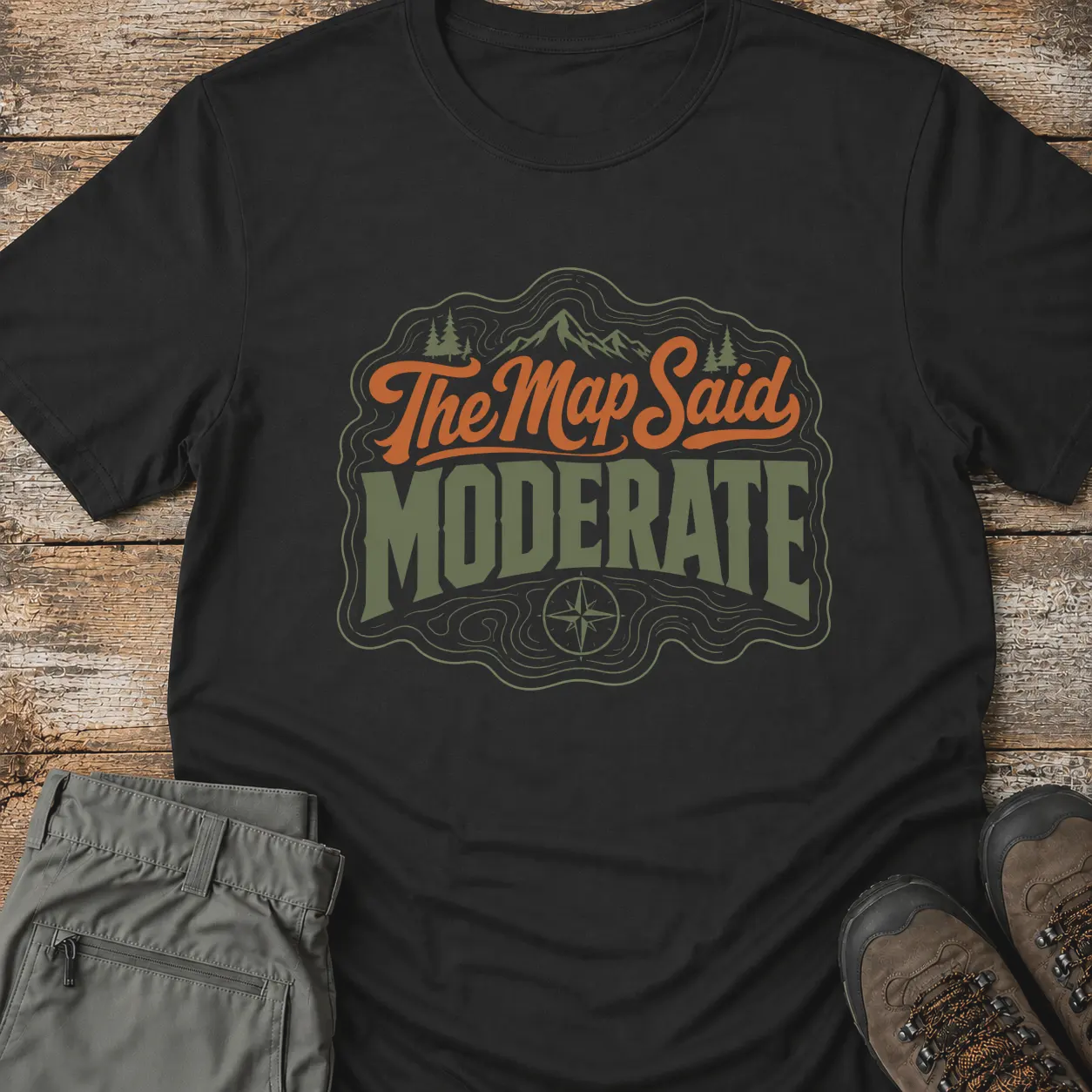 THE MAP SAID MODERATE T‑Shirt