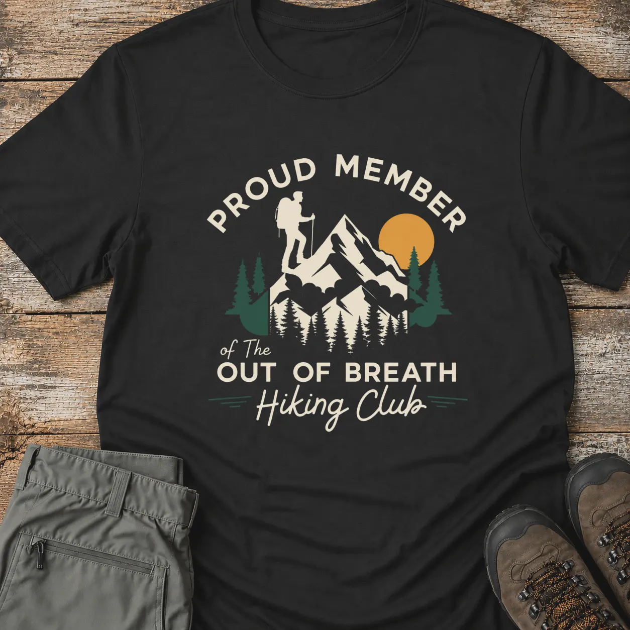 OUT OF BREATH HIKING CLUB T-Shirt