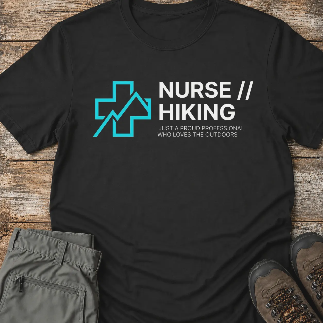 NURSE HIKING. T-Shirt
