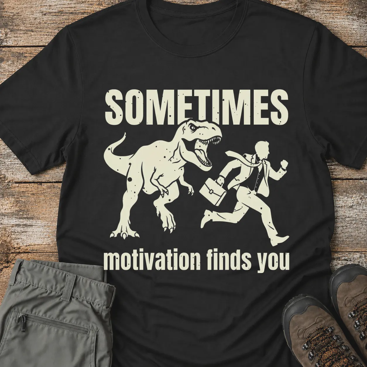 MOTIVATION FINDS YOU.. T-Shirt
