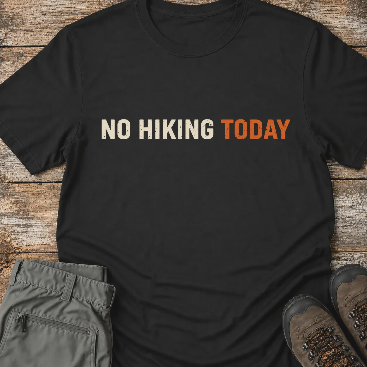 NO HIKING TODAY T-Shirt