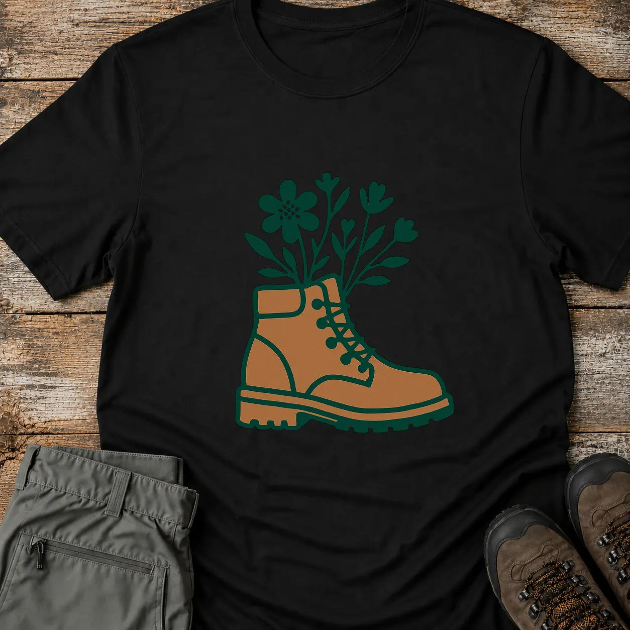 BOOTS AND LEAVES T-Shirt