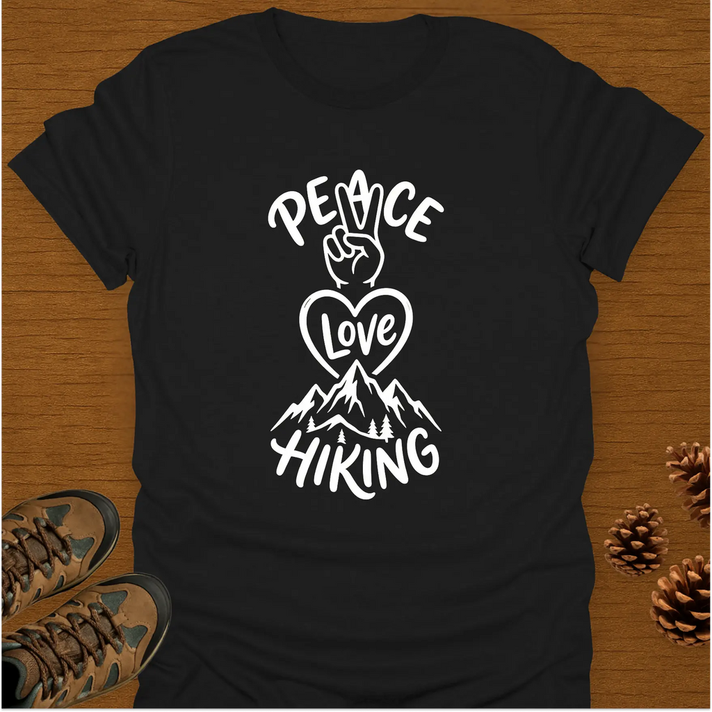 PEACE LOVE HIKING SIGN T-Shirt