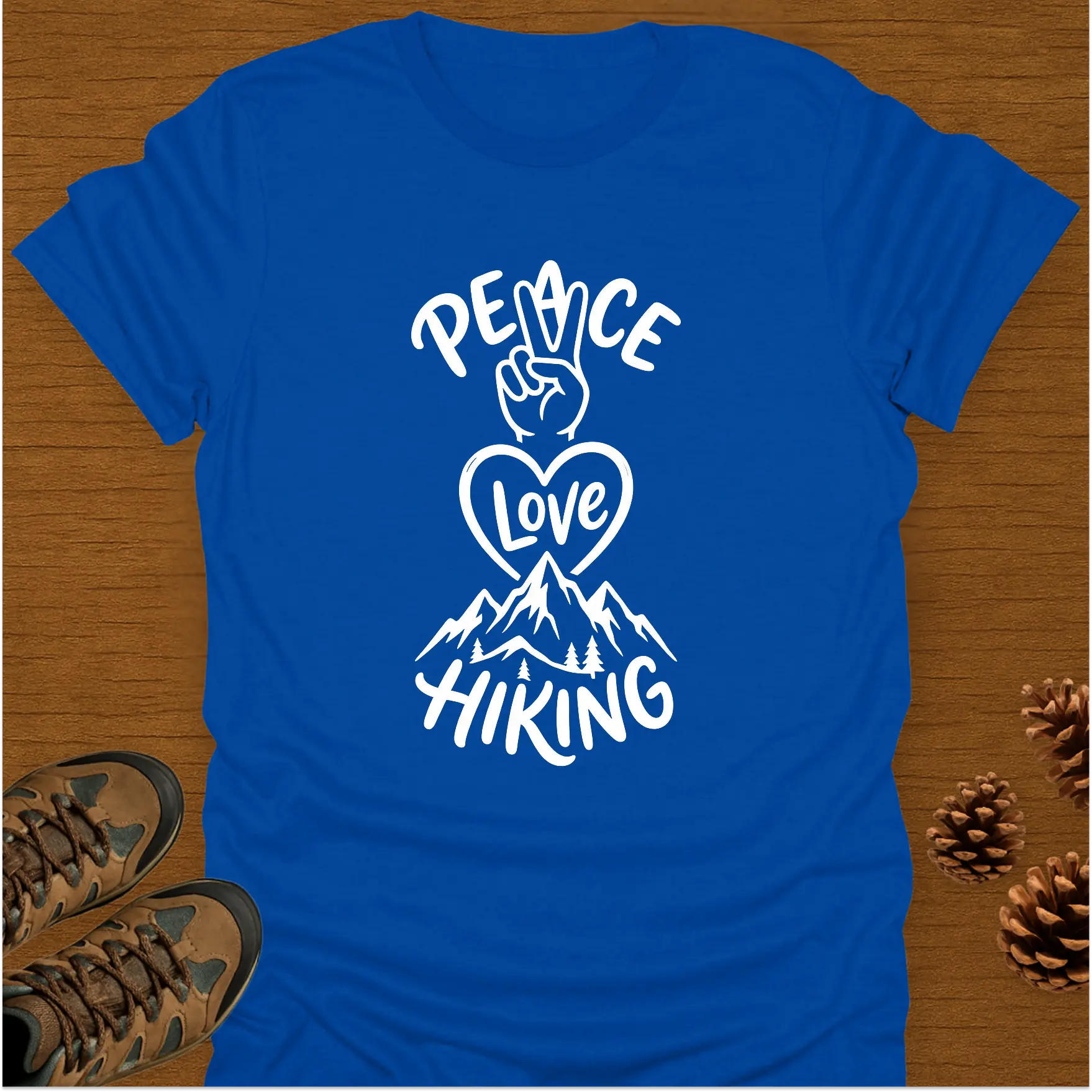 PEACE LOVE HIKING SIGN T-Shirt