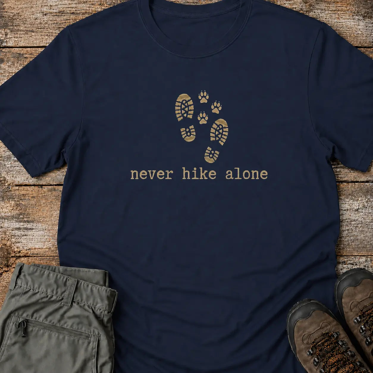 NEVER HIKE ALONE T-Shirt