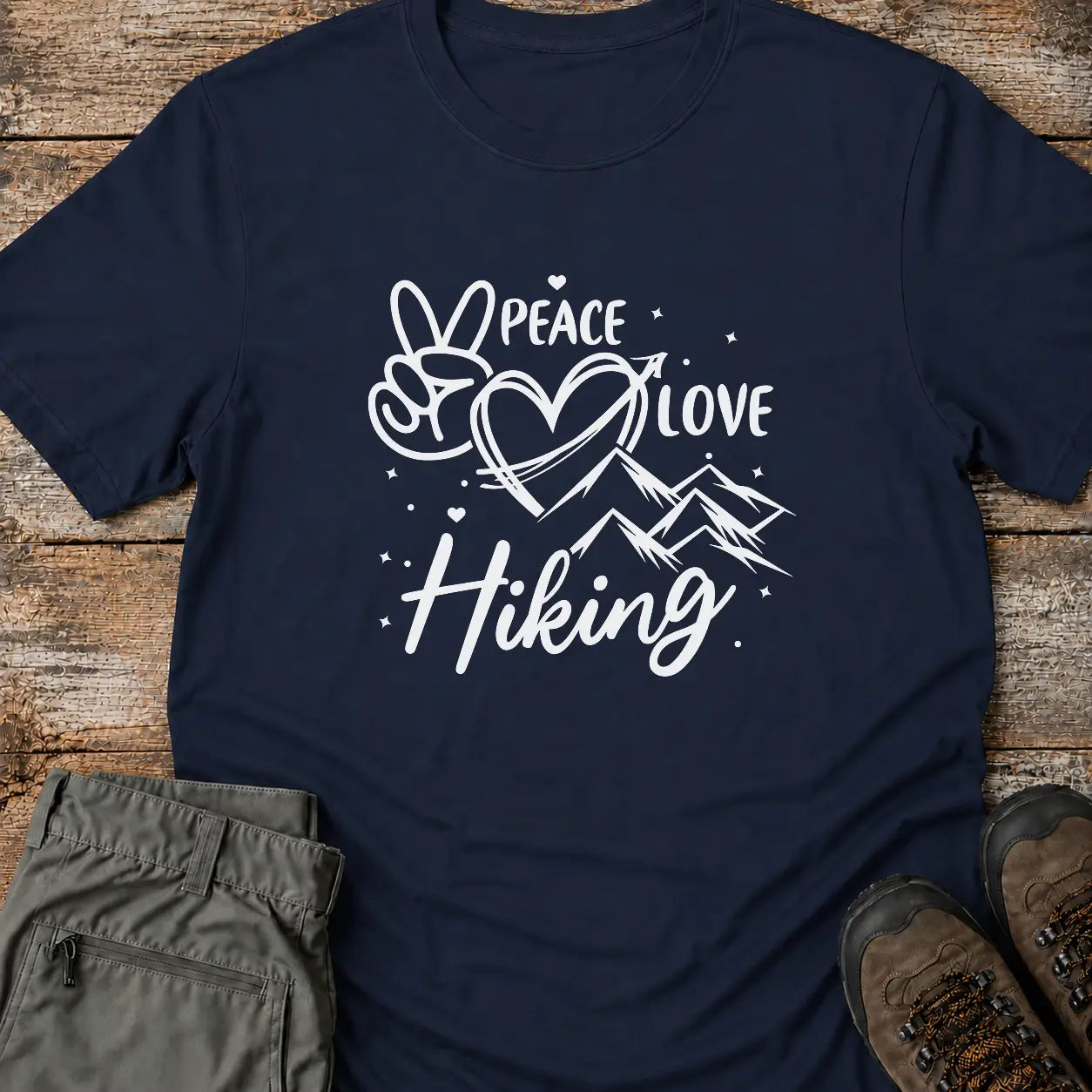 PEACE LOVE HIKING T-Shirt