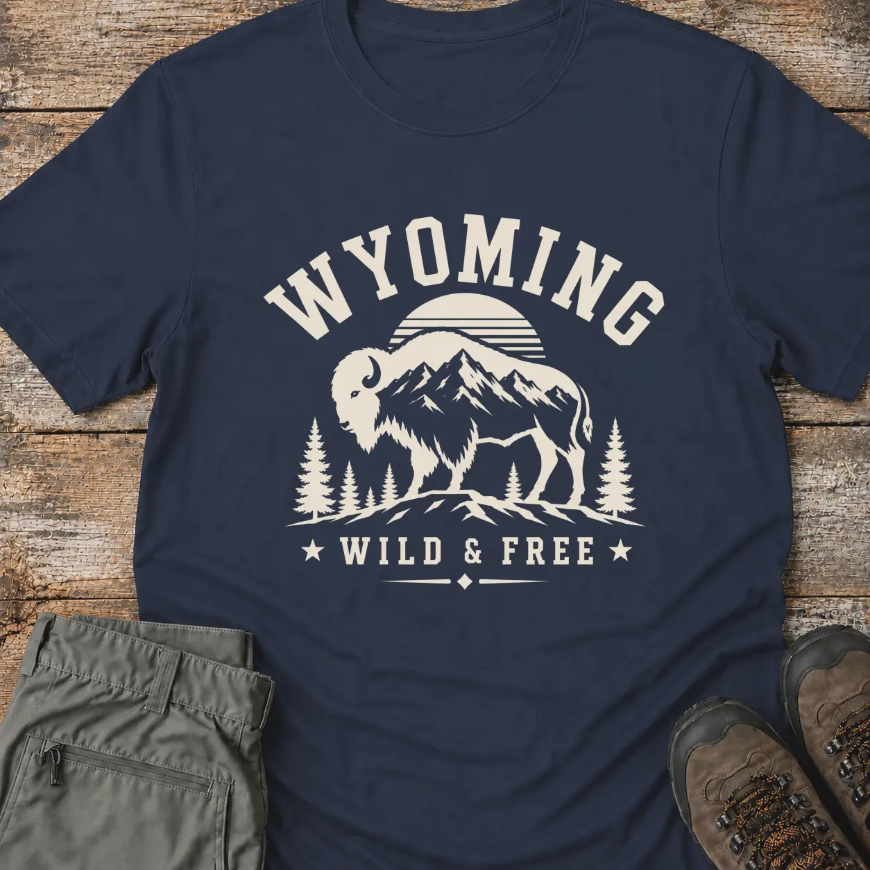 WYOMING WILD & FREE T-Shirt