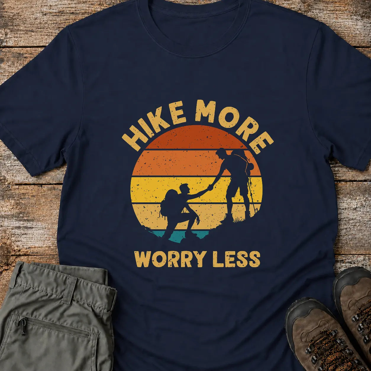 HIKE MORE WORRY LESS. T-Shirt