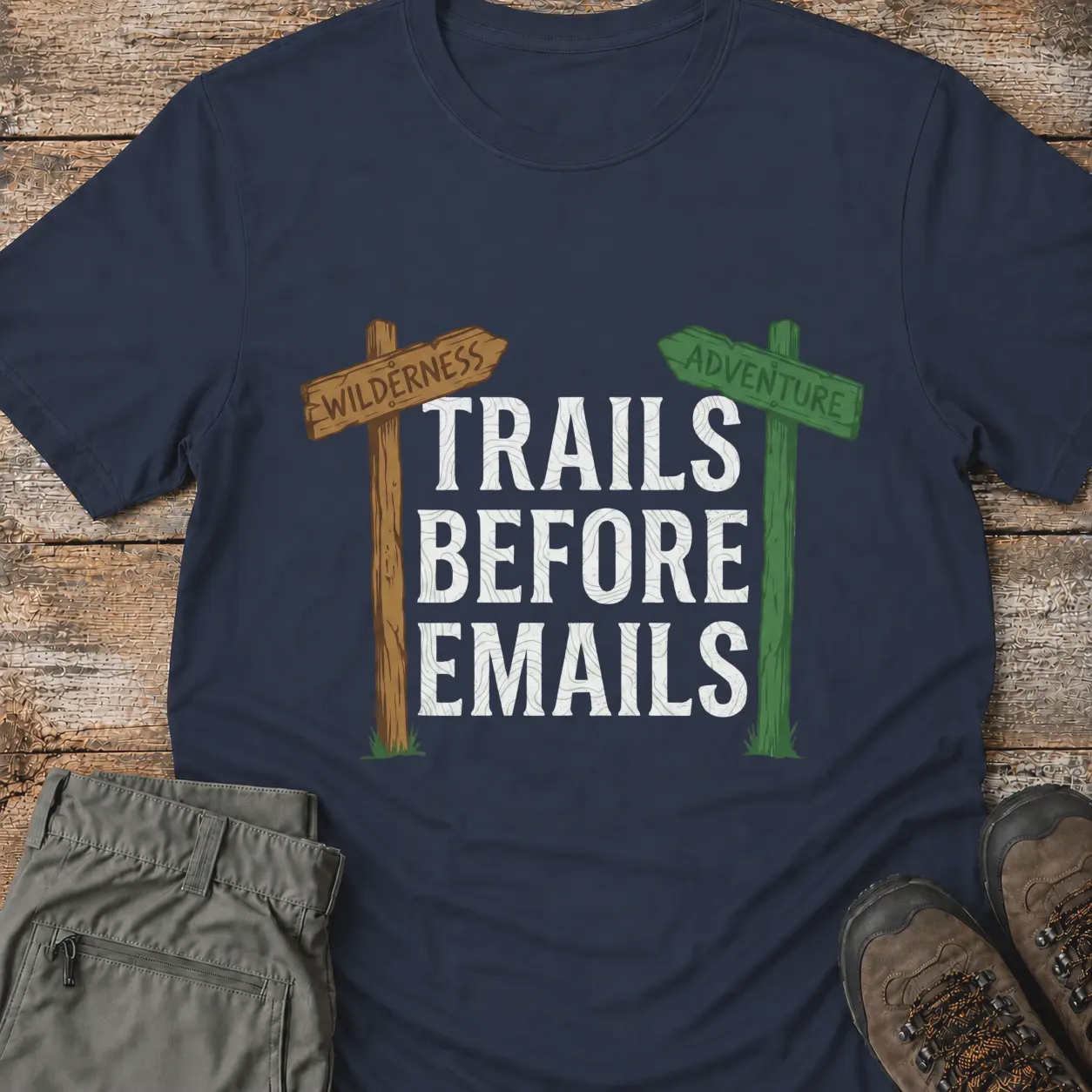 TRAILS BEFORE EMAILS T-Shirt