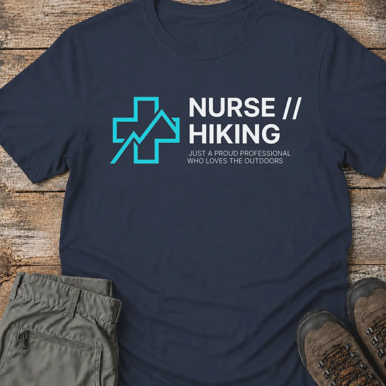 NURSE HIKING. T-Shirt