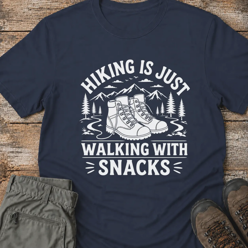 HIKING IS JUST WALKING T-Shirt