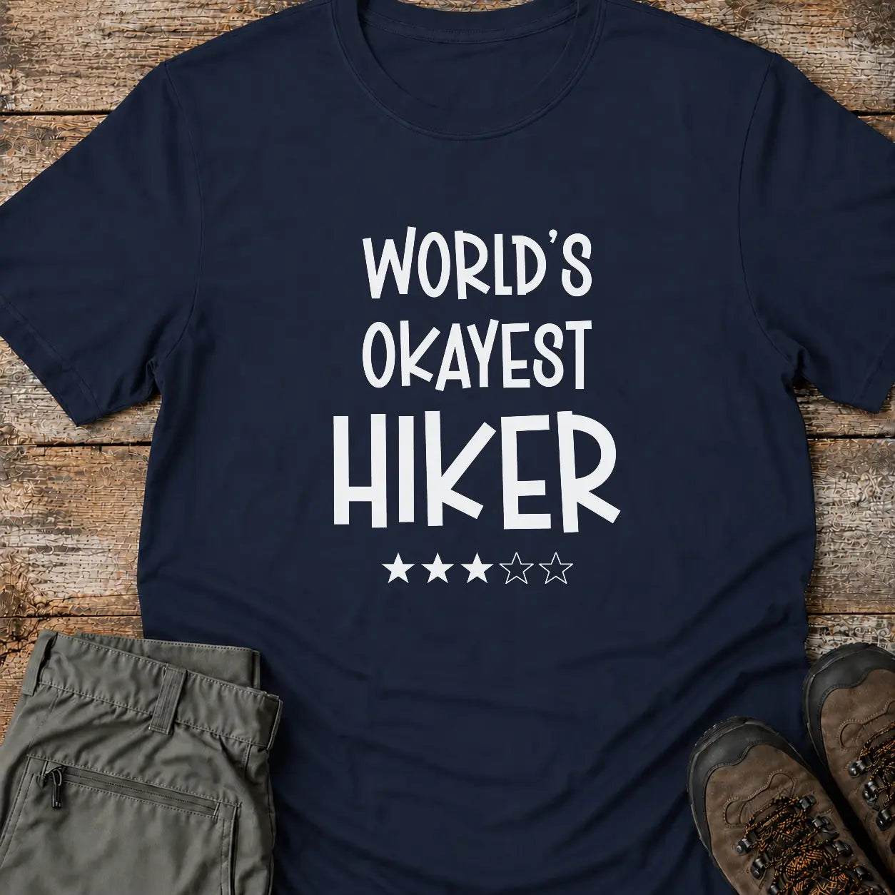 WORLD'S OKAYEST HIKER* T-Shirt
