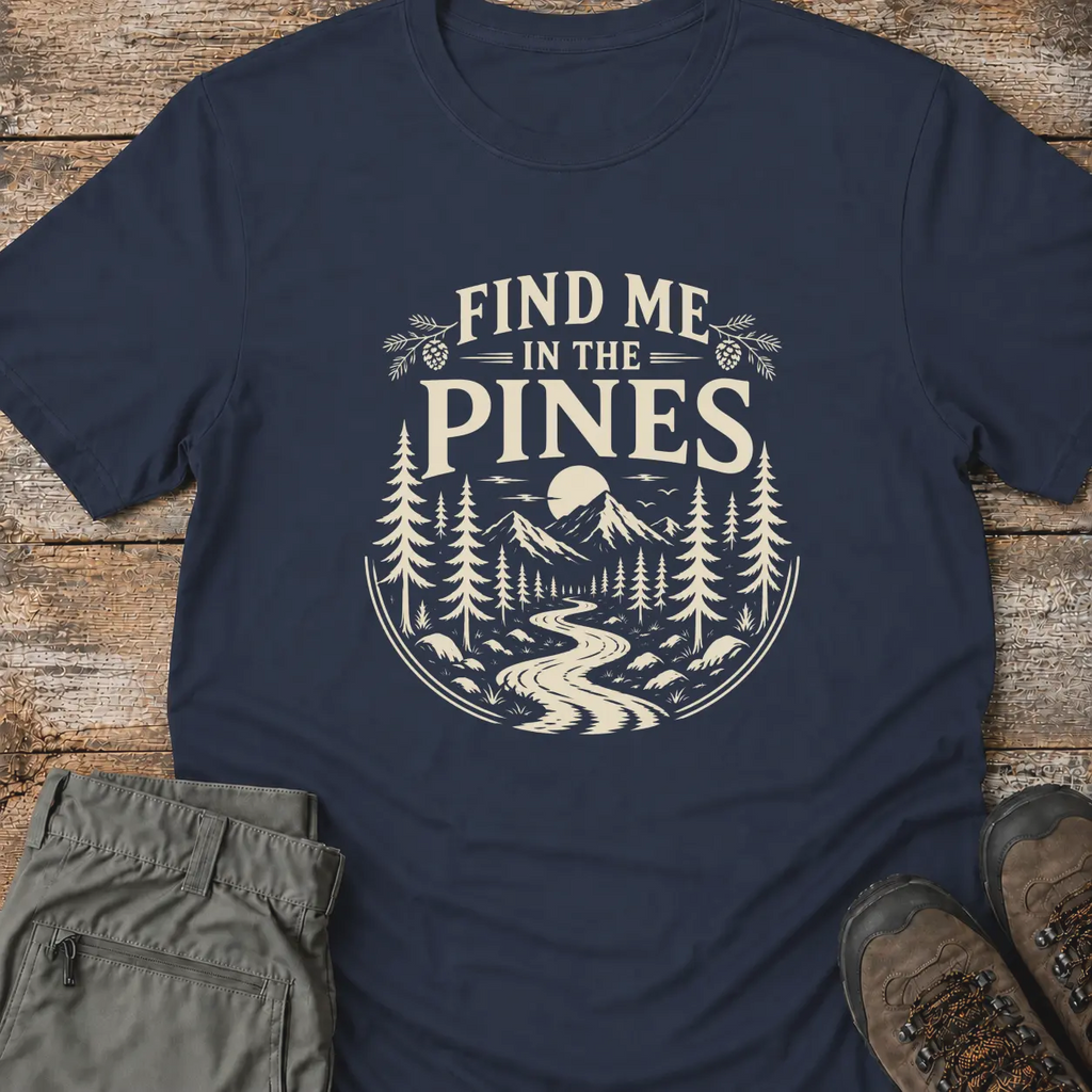 FIND ME IN THE PINES T‑Shirt