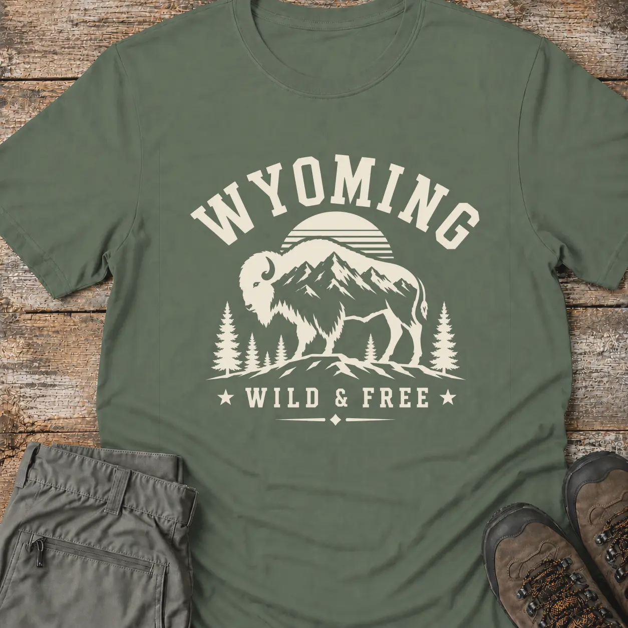 WYOMING WILD & FREE T-Shirt