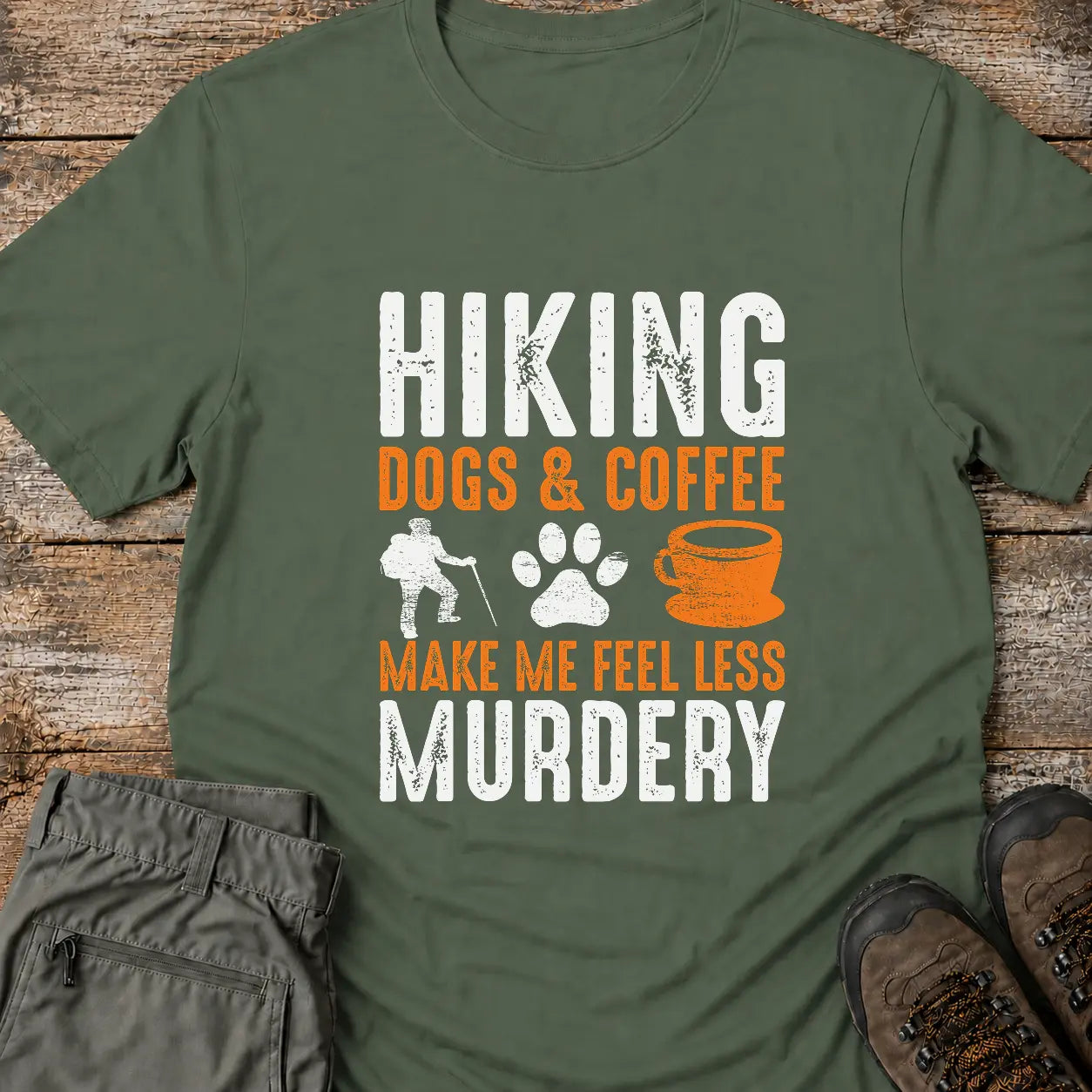 HIKING DOGS & COFFEE T-Shirt