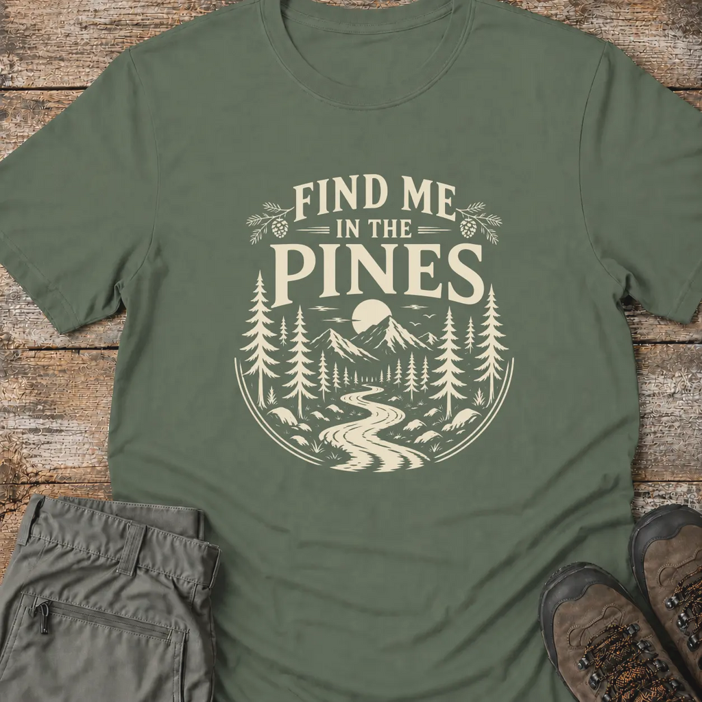 FIND ME IN THE PINES T‑Shirt