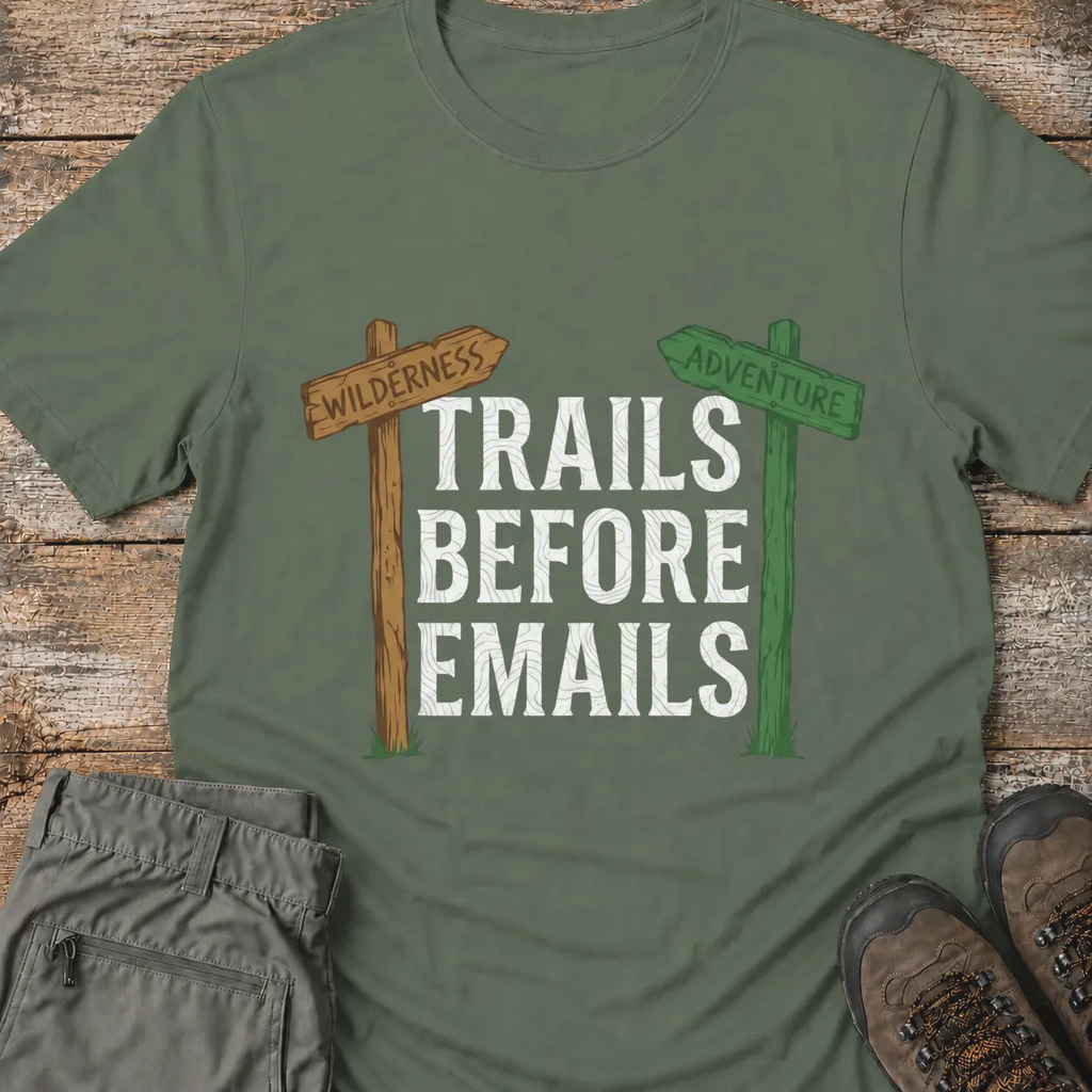 TRAILS BEFORE EMAILS T-Shirt