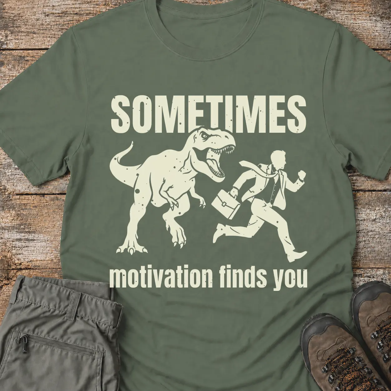 MOTIVATION FINDS YOU.. T-Shirt