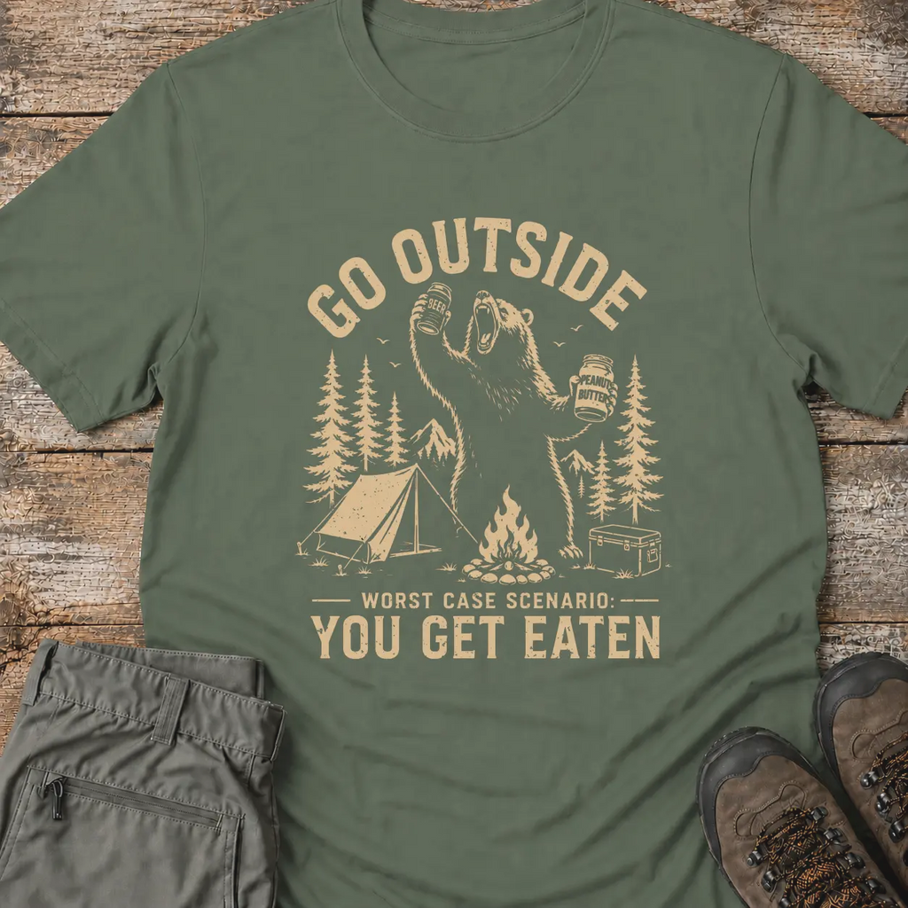 GO OUTSIDE BEAR T-Shirt