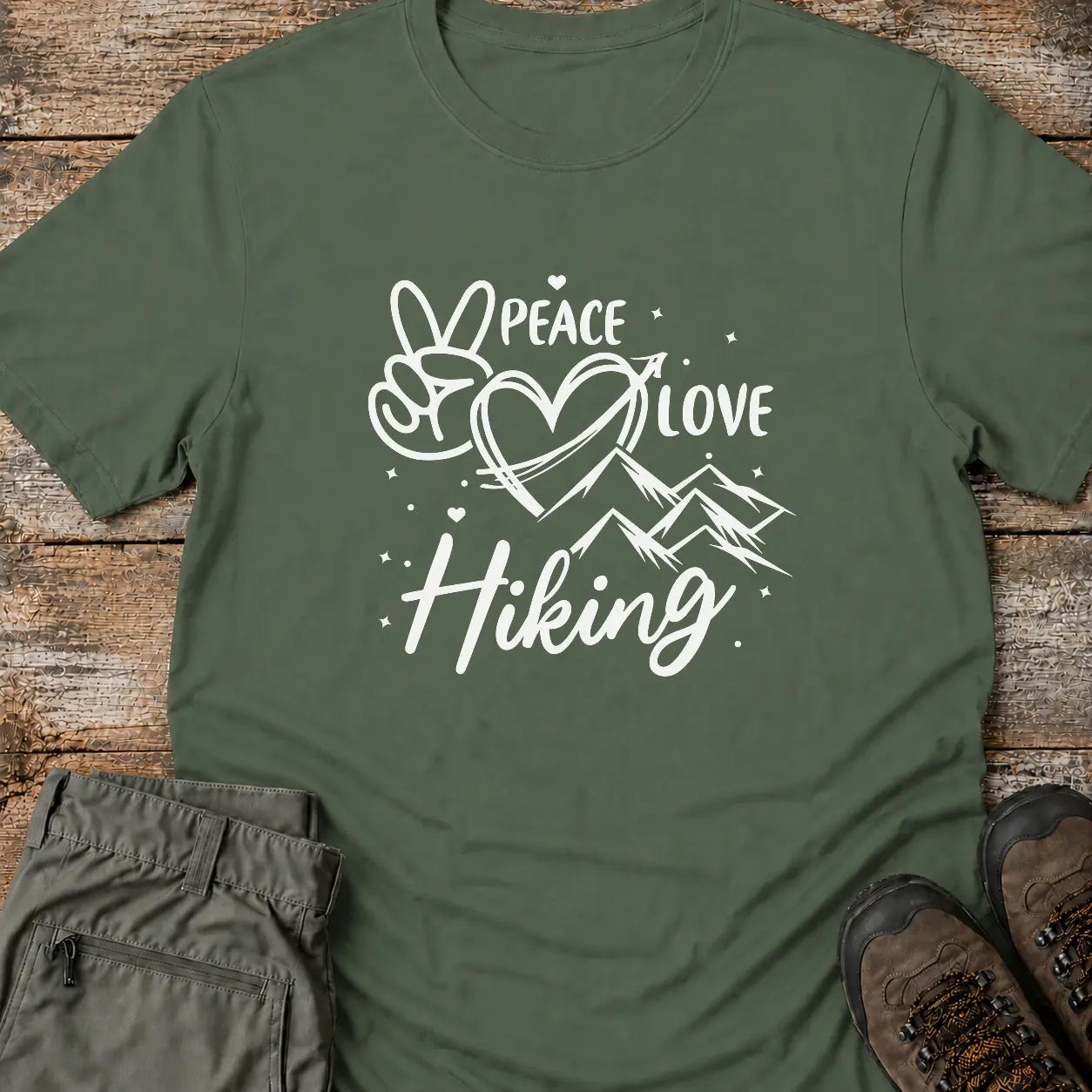 PEACE LOVE HIKING T-Shirt