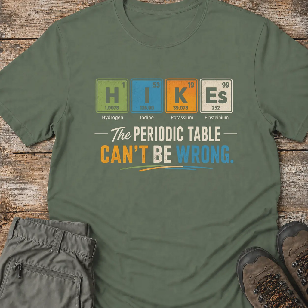 HIKES PERIODIC TABLE T‑Shirt