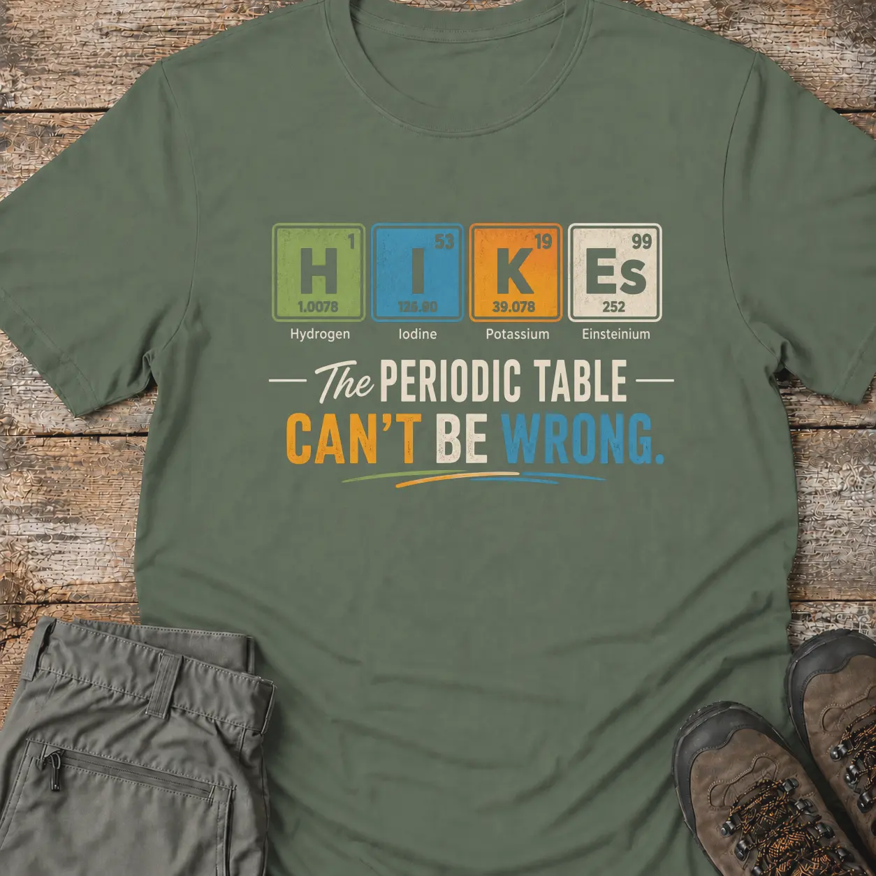 HIKES PERIODIC TABLE T‑Shirt