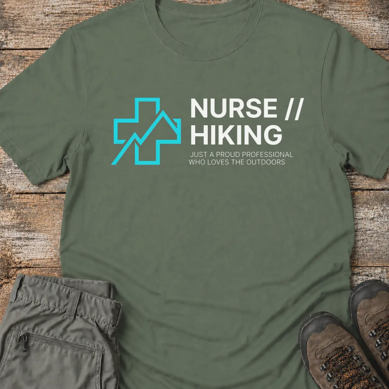 NURSE HIKING. T-Shirt