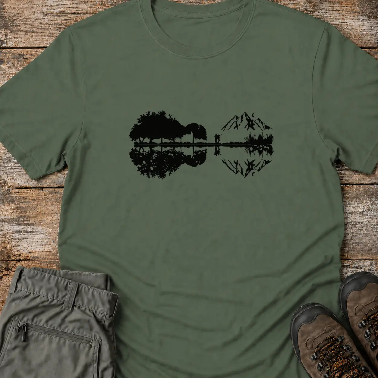 GUITAR AND MOUNTAIN T-Shirt