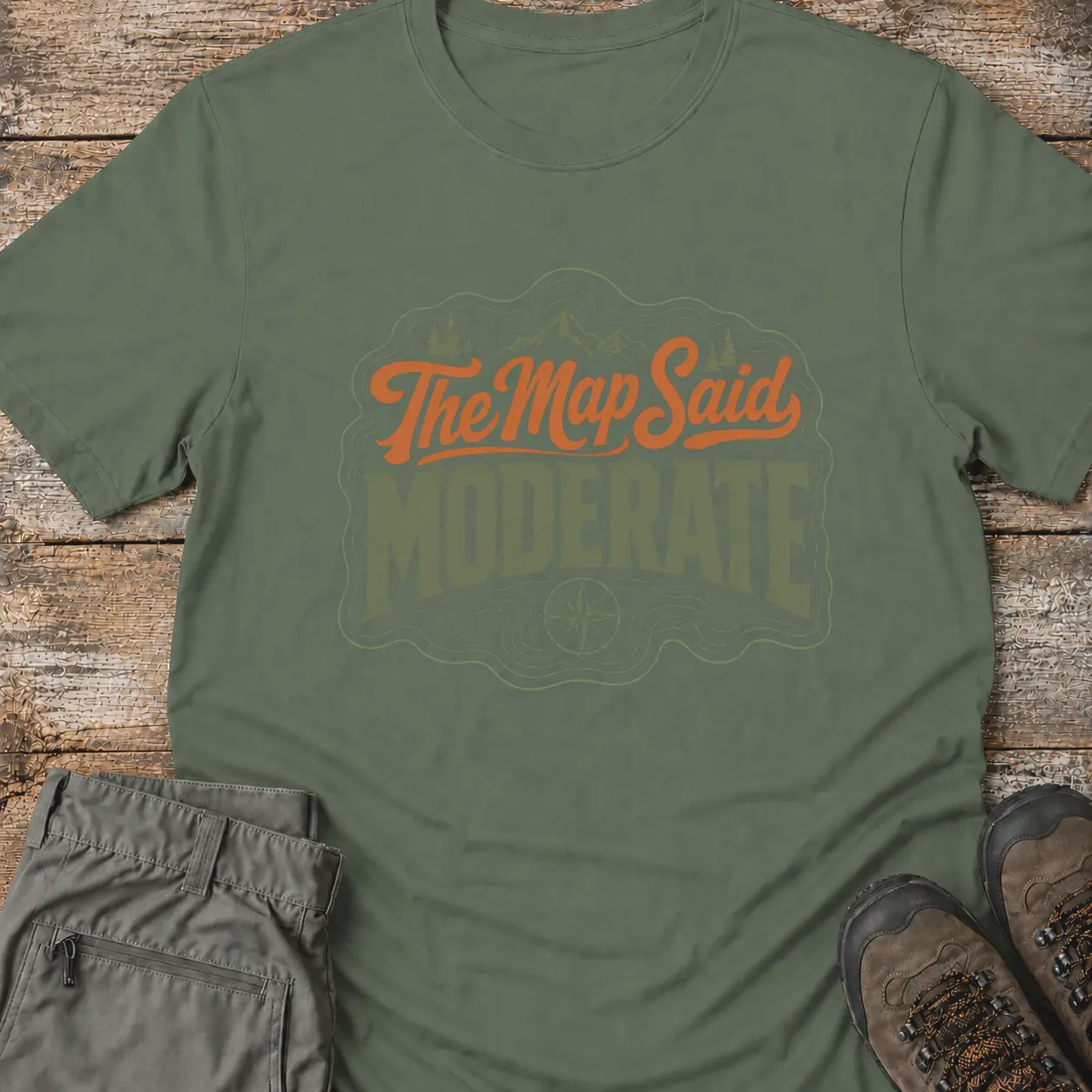 THE MAP SAID MODERATE T‑Shirt