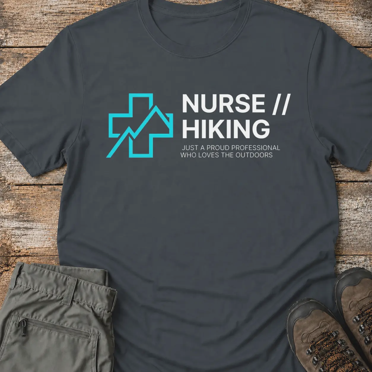 NURSE HIKING. T-Shirt