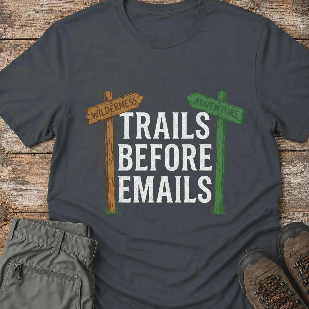 TRAILS BEFORE EMAILS T-Shirt