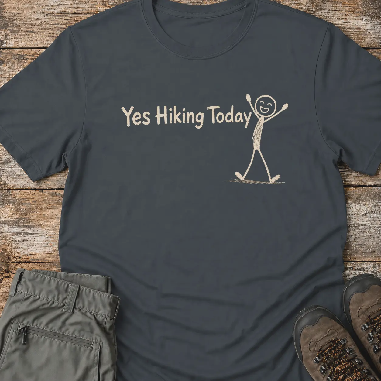 YES HIKING TODAY T-Shirt