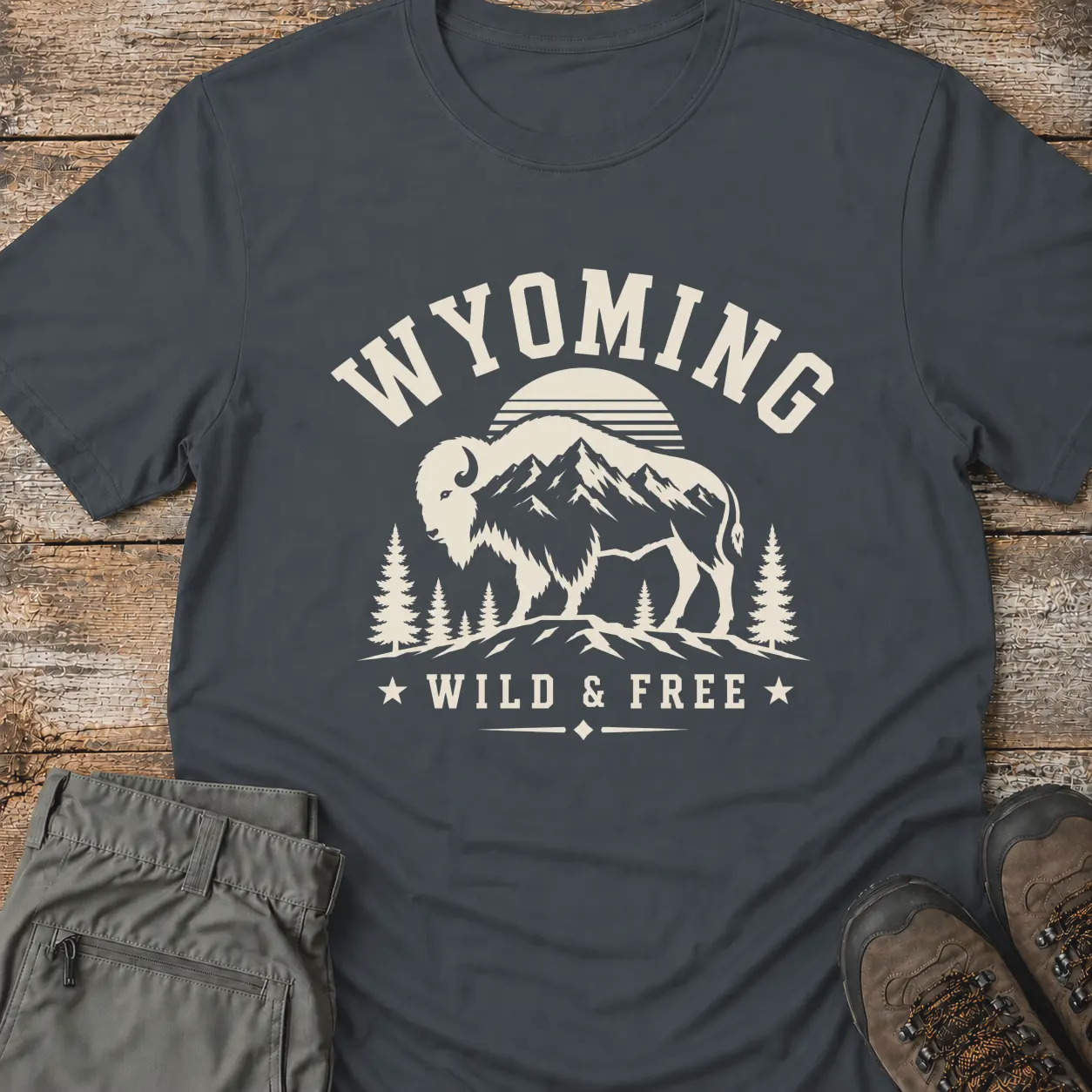 WYOMING WILD & FREE T-Shirt